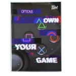 CUADERNO 17X22 TAPA FLEXIBLE ABROCHADO GAME ZONE X 48 HOJAS - Imagen 3